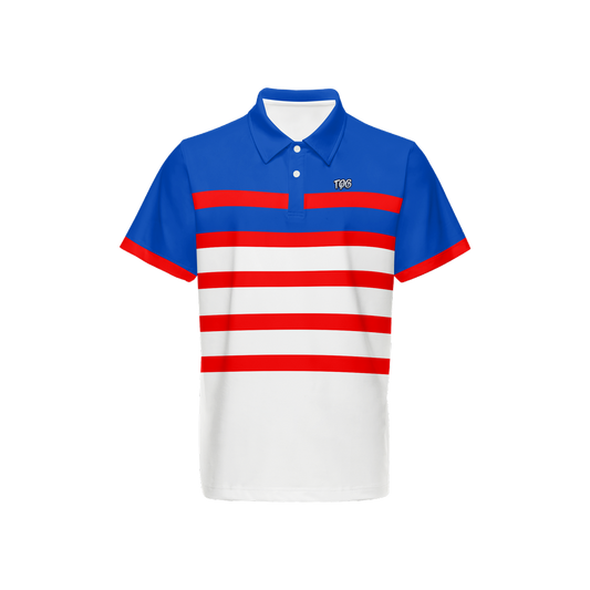 Merica Striped Polo