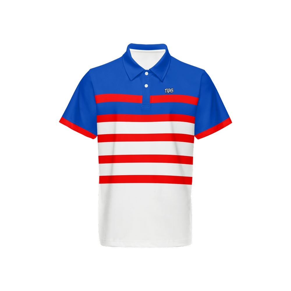 Merica Striped Polo