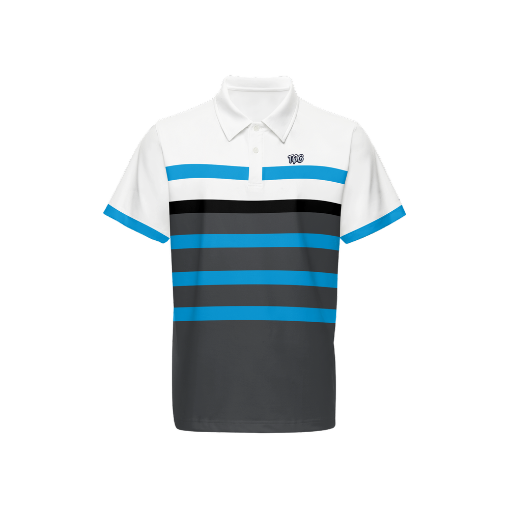 Blue Striped Polo