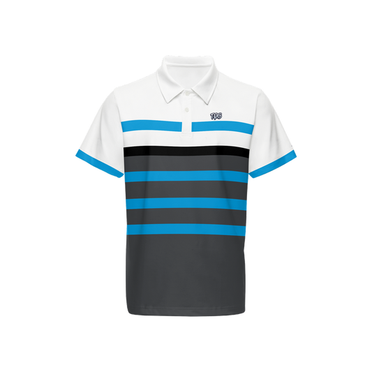 Blue Striped Polo