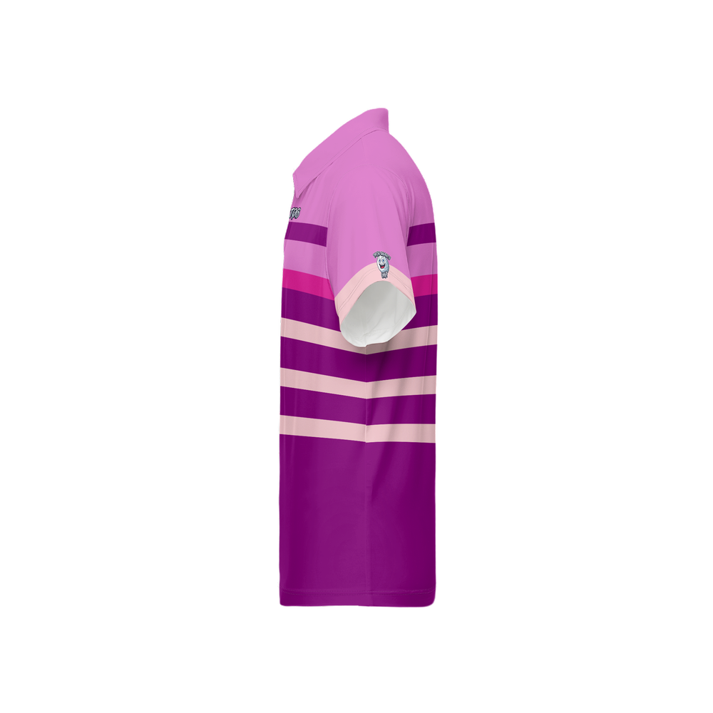 Purple Striped Polo